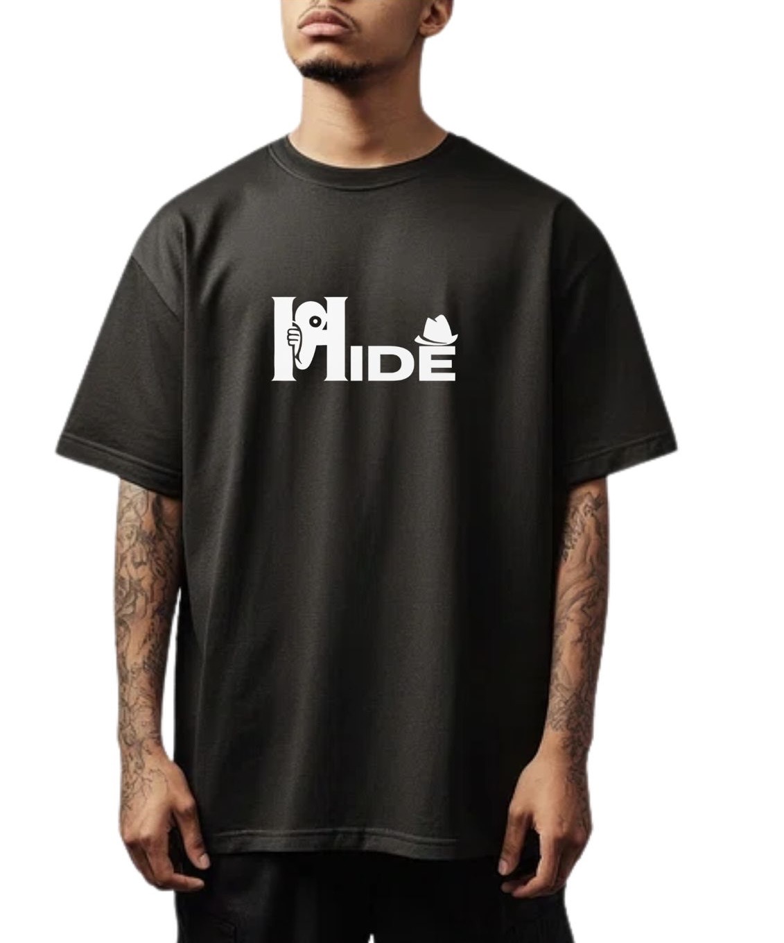 BLACK OVERSIZED T-SHIRT