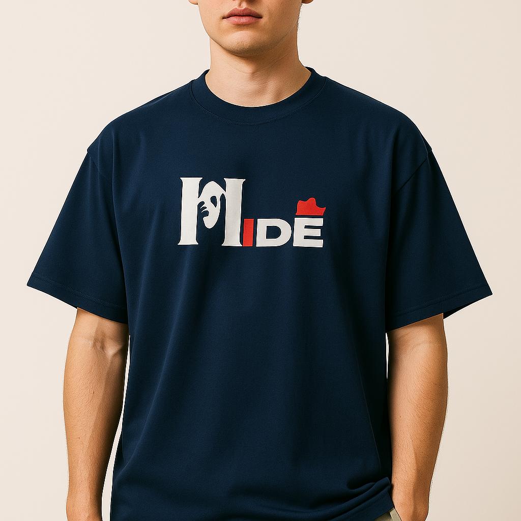 NAVY BLUE OVERSIZED T-SHIRT